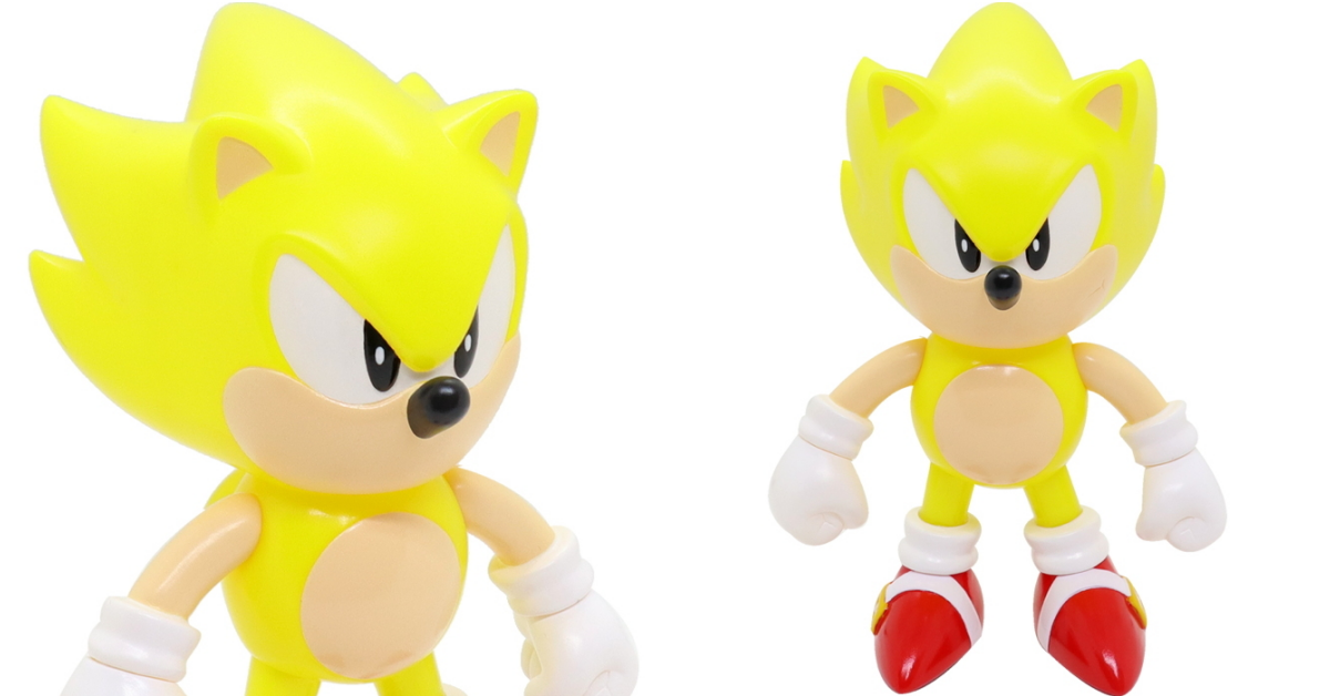 金色神力發動！SOFVIPS《音速小子》超級音速小子 SUPER SONIC 軟膠人形玩具