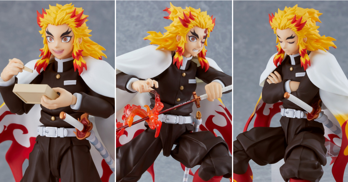 再現炎之呼吸！figma《鬼滅之刃》煉獄杏壽郎 便當、火焰特效等豐富配件