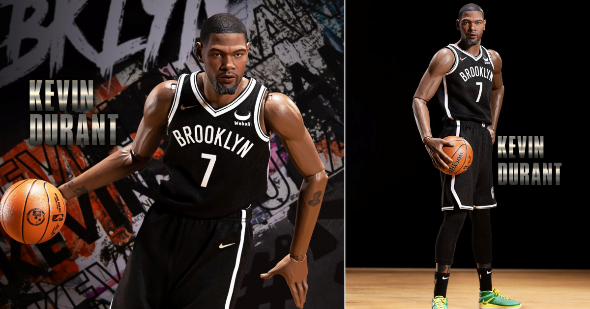 ENTERBAY NBA系列 Real Masterpiece 籃網隊「KEVIN DURANT」1/6比例蠟像級可動人偶