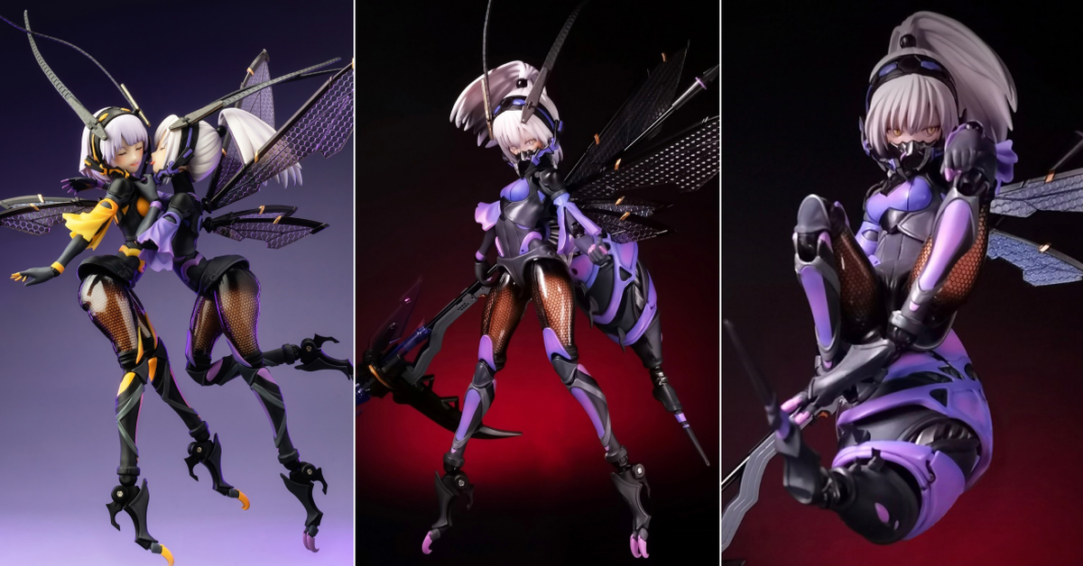 蝸之殼工作室「ARGIDAE GIRL三葉節蜂機娘  三葉」1/12 比例可動完成品 超毒性蜜大腿！