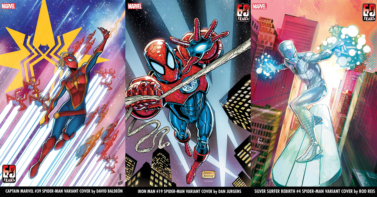 當眾多漫威英雄穿上了蜘蛛裝會是什麼樣子？Marvel Comics推出《蜘蛛人》60週年紀念變體封面