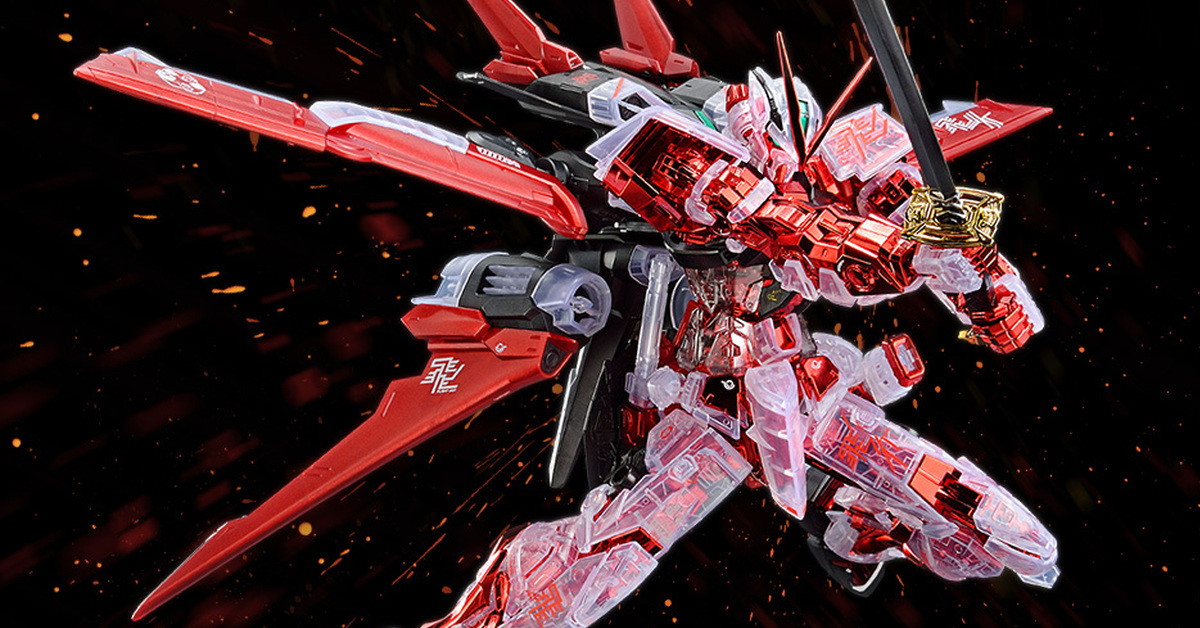鋼彈基地限定『MG 1/100  異端鋼彈紅色機（飛行組件） 電鍍骨架/透明裝甲』於 02 月 25 日登場！