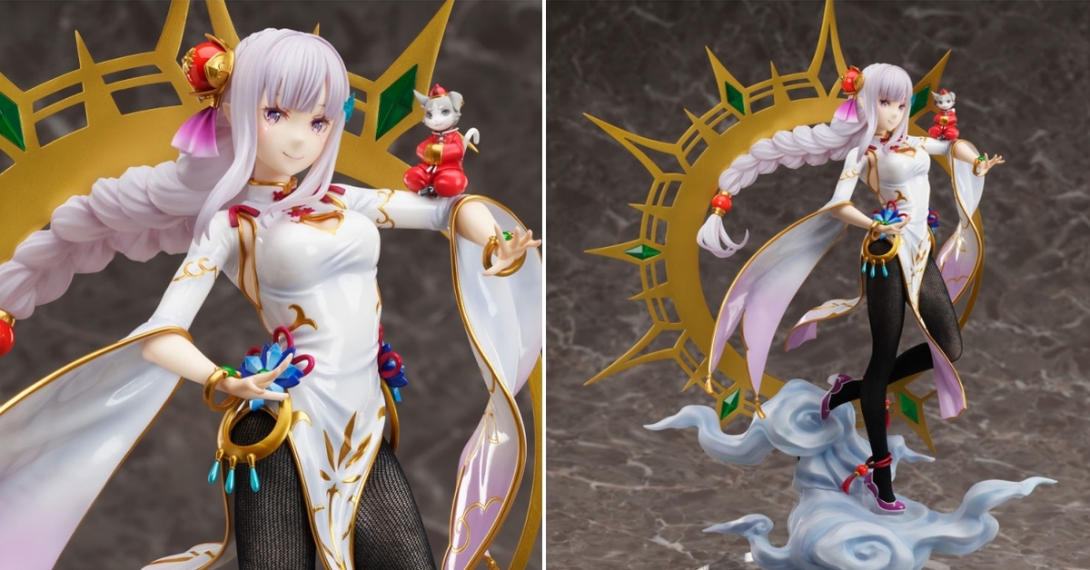 不敗黑絲！F:NEX《Re:從零開始的異世界生活》愛蜜莉雅 旗袍ver. 1/7比例模型