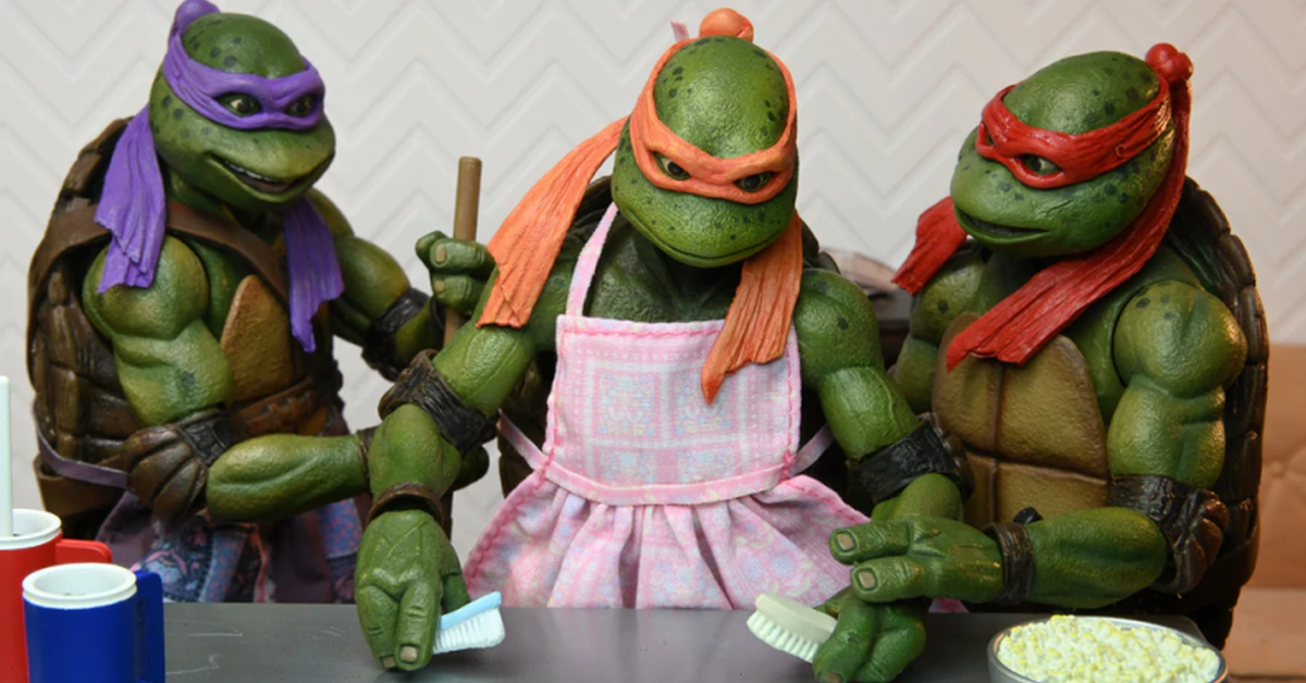 NECA《忍者龜II：黏液的秘密》配件包（Accessory Set）利用豐富劇中道具再現日常風場景！