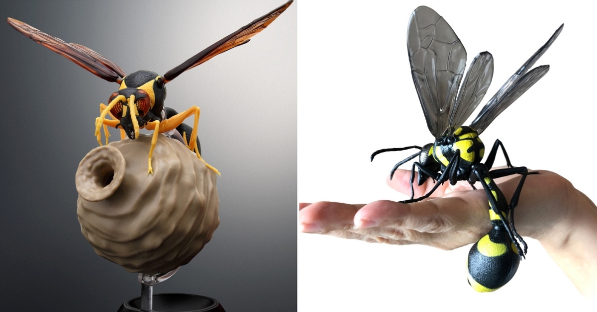 GASHAPON 生物圖鑑「帝德立蜂」擬真環保扭蛋 魄力再現泥壺蜂特色蜂巢！