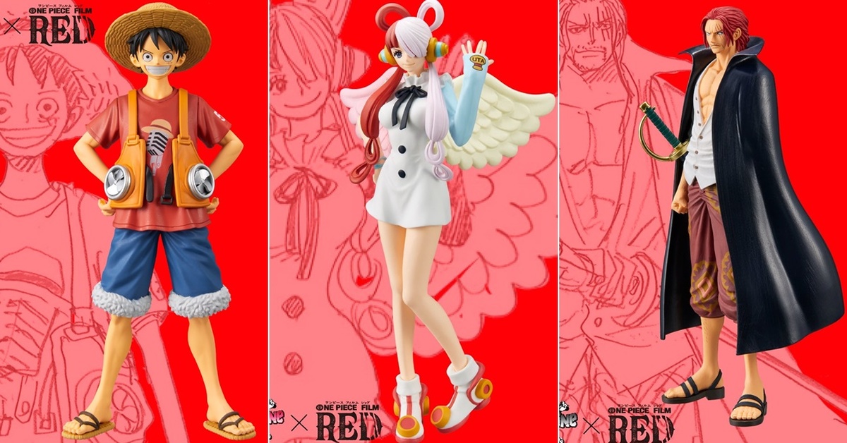 DXF～THE GRANDLINE『ONE PIECE FILM RED』紅髮傑克、歌姬UTA 五款角色模型搶先公開！