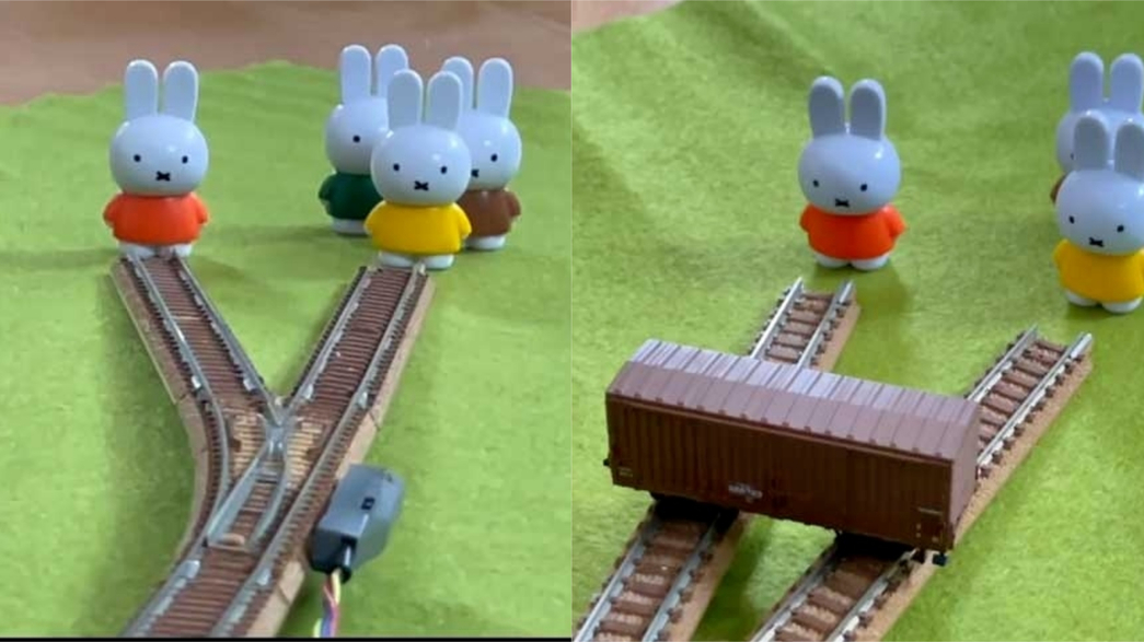 這就是最佳解！推主模擬著名實驗「電車難題」並找出最適合卻也是最無厘頭的解答！