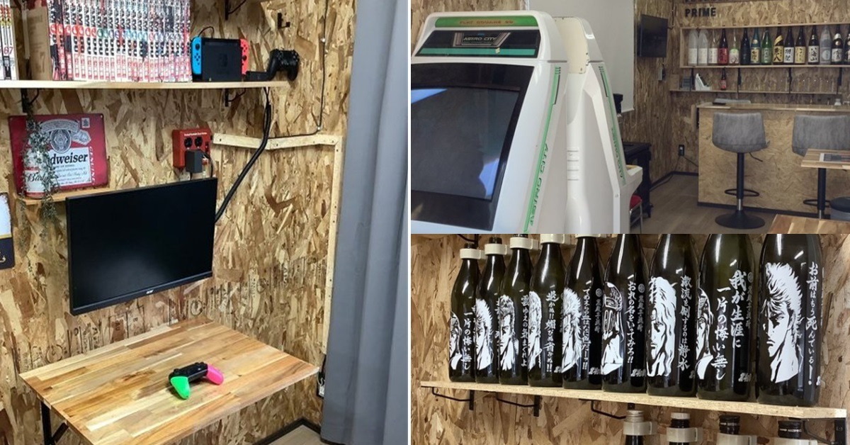屬於大人的秘密基地！推主自製飲酒打電動的「趣味小屋」網友 : 好想也擁有