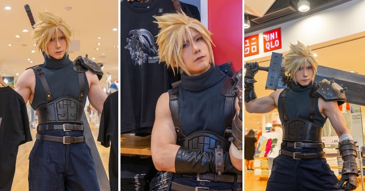 本人一日店長？泰國Coser扮《Final Fantasy》克勞德造訪Uniqlo帥氣現身