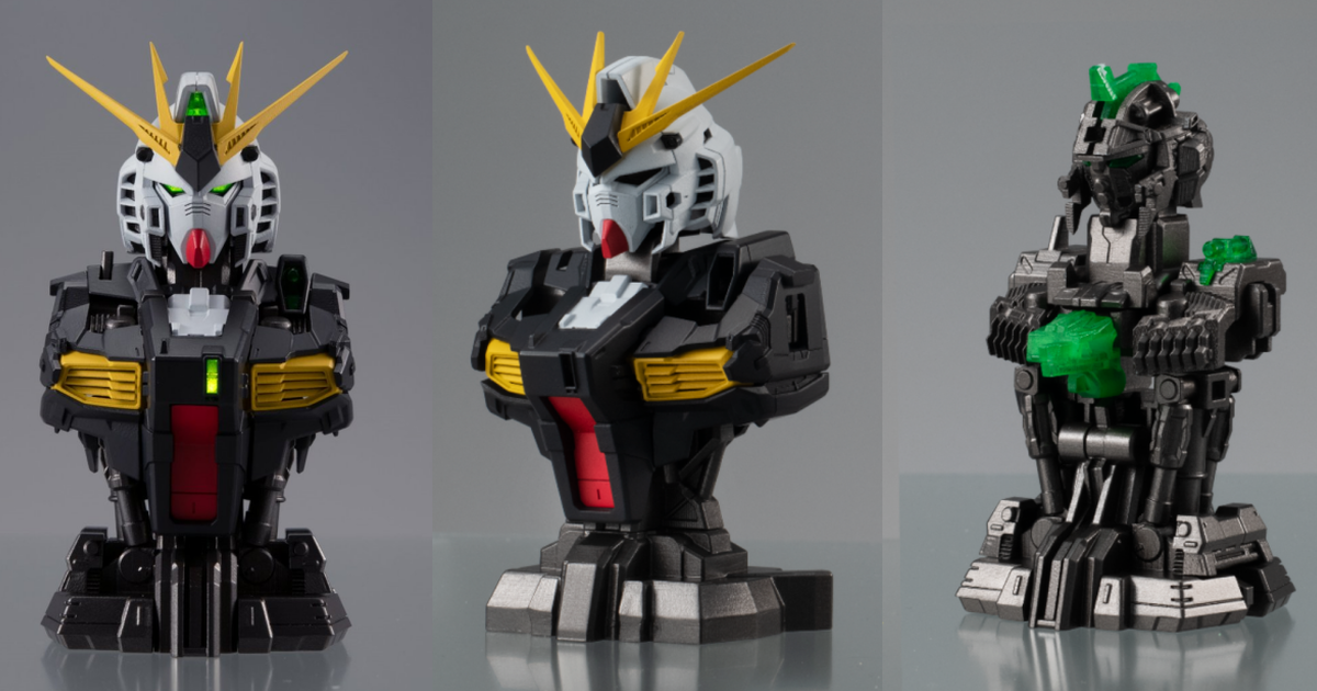 萬代 GASHAPON 轉蛋新系列『鋼彈機械胸像』曝光 首款商品將推出 ν 鋼彈！