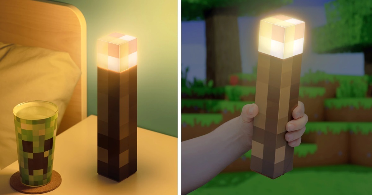 在生活中也可以玩麥塊！ 《Minecraft》官方推出火把造型燈