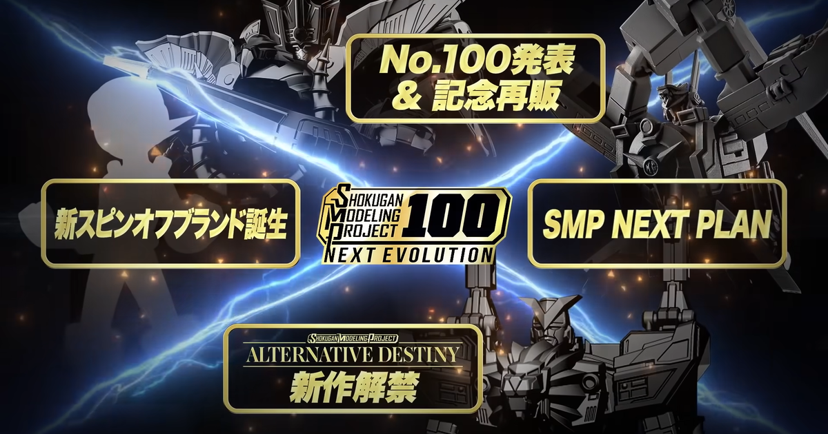 勇者特急、超獸戰隊...等多款新作！ 萬代 SMP 食玩大型計劃『100 NEXT EVOLUTION』展開