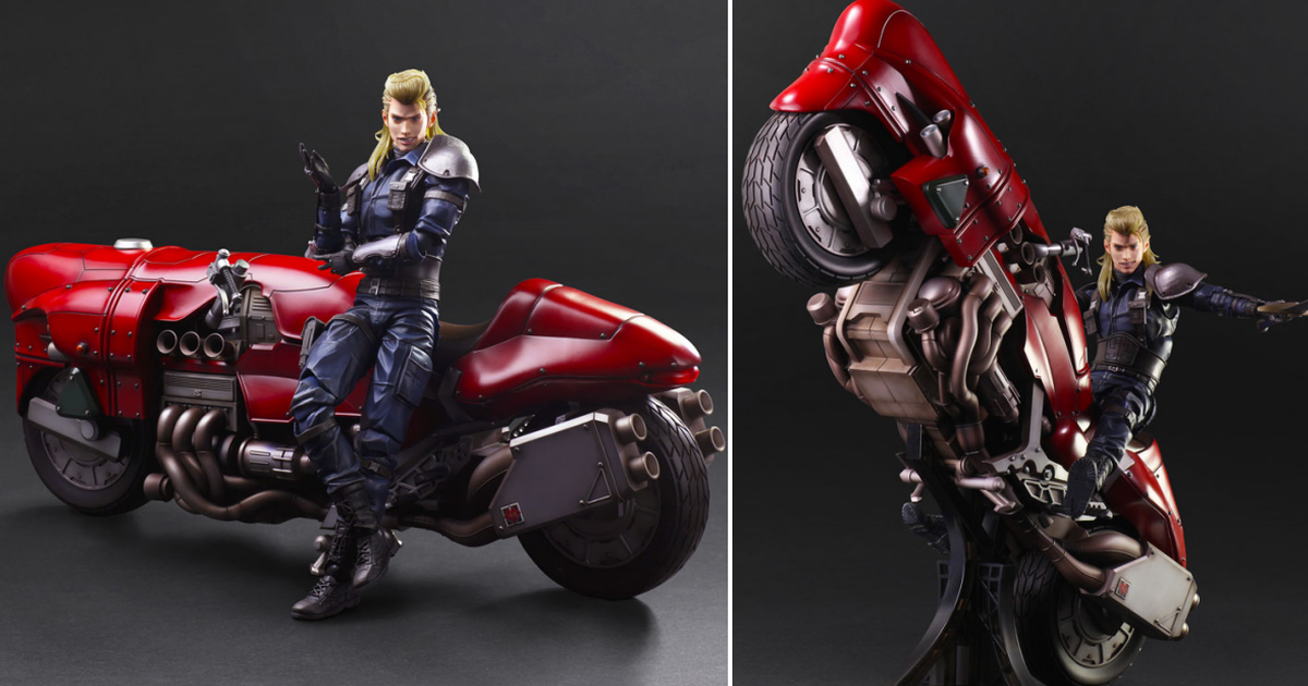 狂速飆仔！PLAY ARTS改《FF7重製版》羅謝＆機車套組 不曉得幾年沒下摩托車了...
