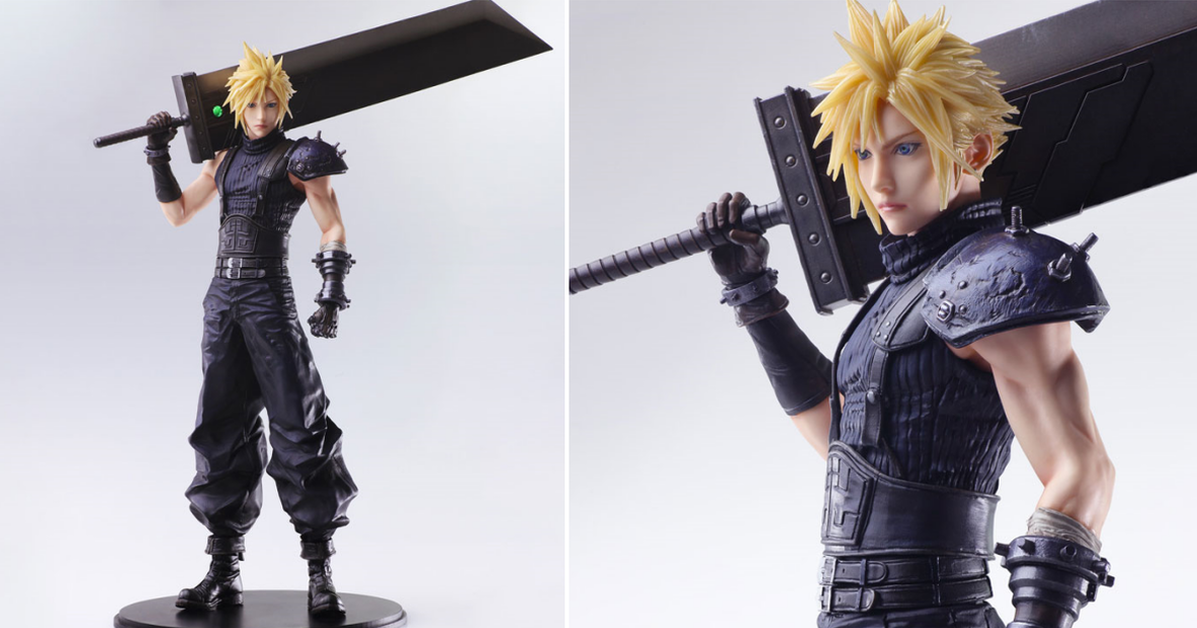STATIC ARTS《FFVII 重製版》克勞德·史特萊夫 單手扛毀滅劍的經典造型立體化！