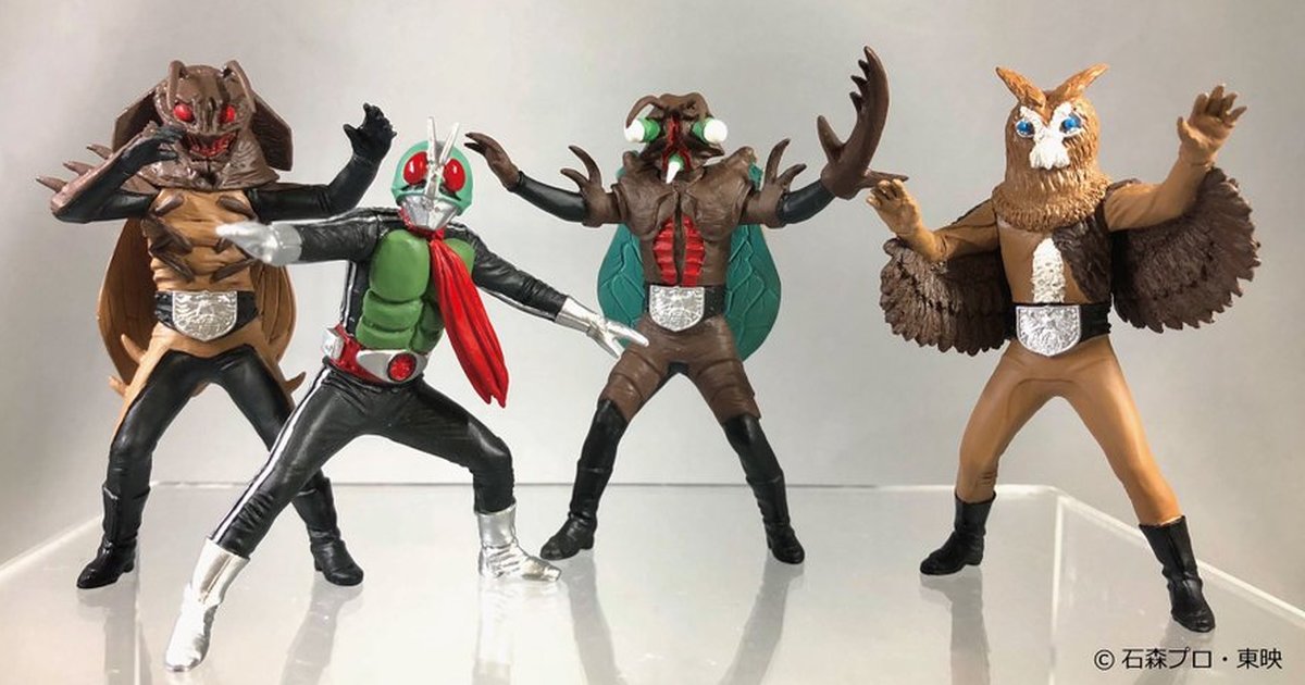 GASHAPON「HG 假面騎士 classic貳」轉蛋 假面騎士新1號、蟑螂男經典現身！