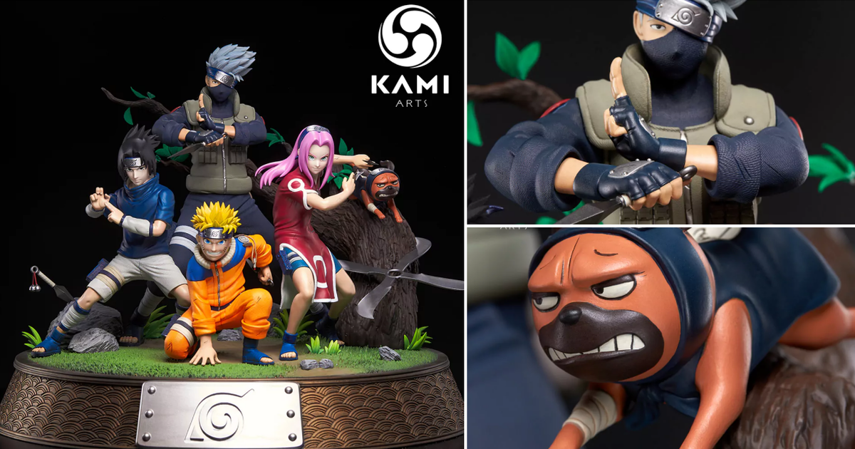 KAMI-ARTS《火影忍者疾風傳》第七班 1/6比例限量雕像 重回最初的青澀時期！