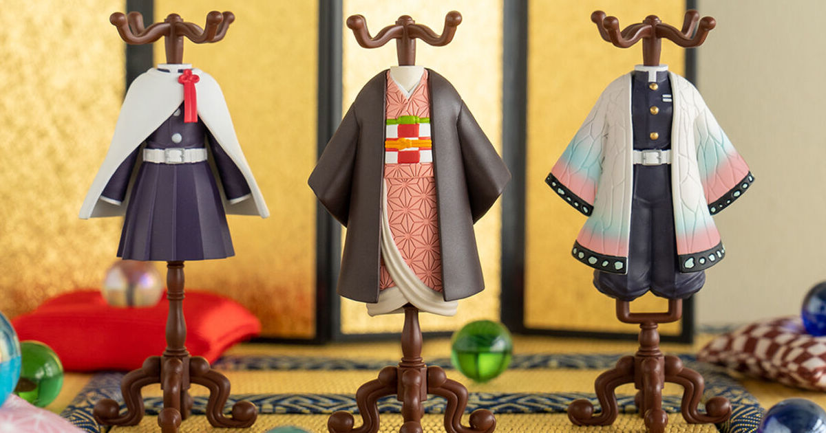 再現禰豆子、香奈乎、胡蝶忍美麗服裝！Gashapon『鬼滅之刃 Capsule 人型衣架』轉蛋預計 10 月發售