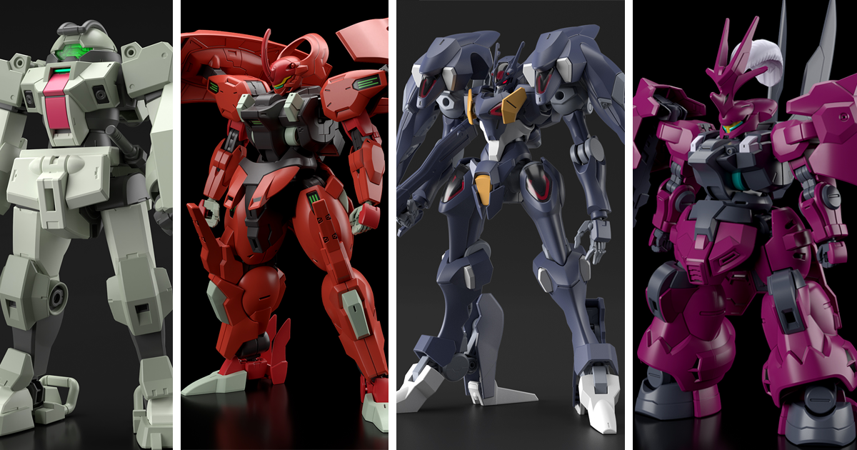 《機動戰士鋼彈 水星的魔女》多款新機體 HG 1/144 組裝模型情報公開！