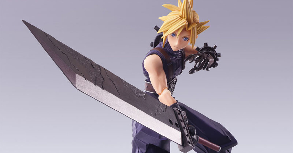 還原 PS 初版經典造型『BRING ARTS FF7 克勞德 6吋可動人偶』預計 2023 年 11 月發售！