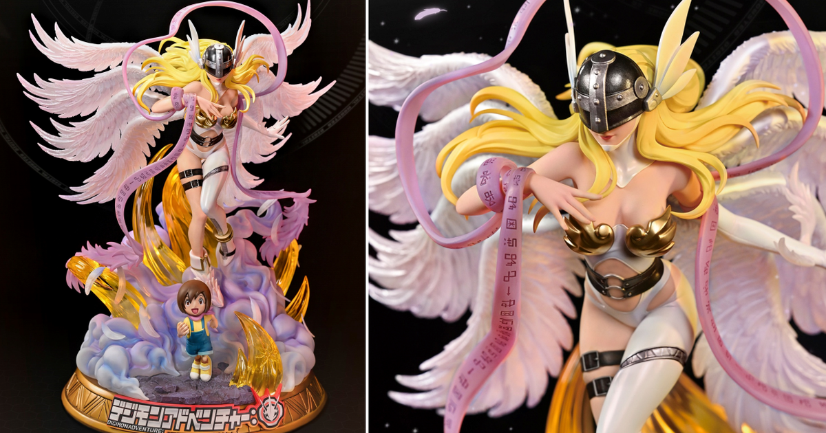 InfinityStudio《數碼寶貝大冒險：》八神光&天女獸 雙角色豪華雕像神聖唯美登場！