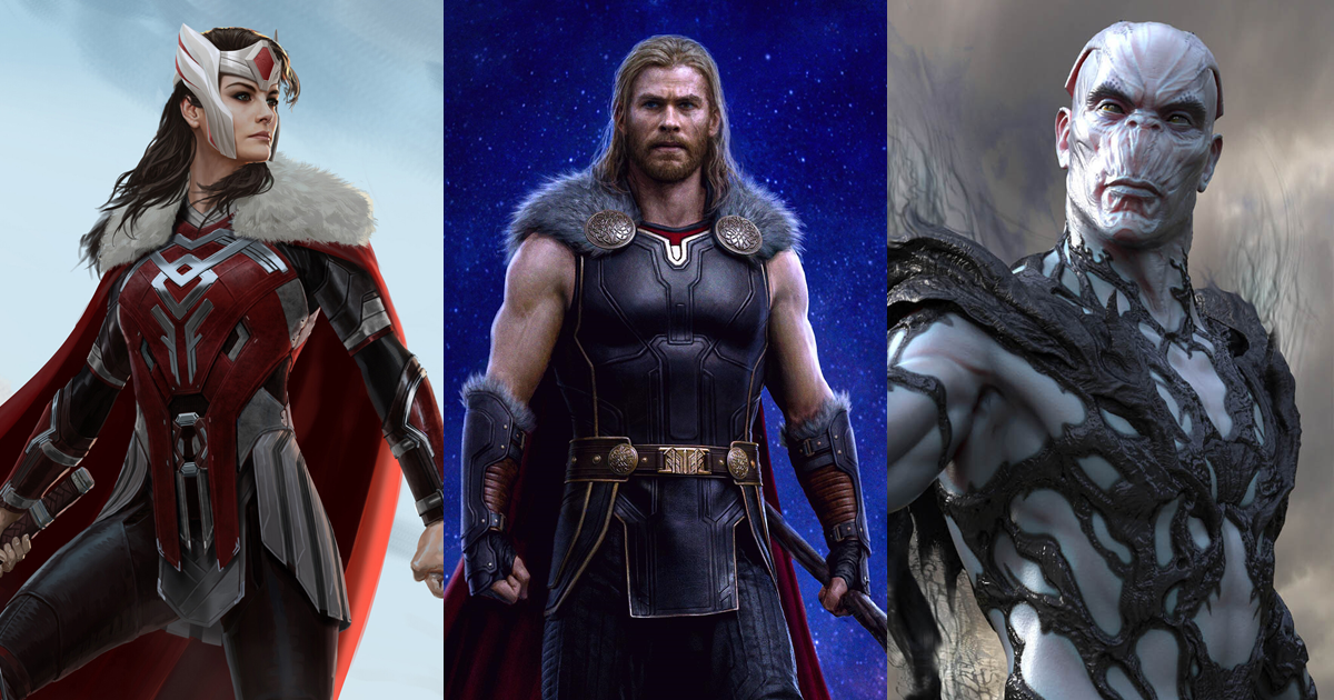 MCU《雷神索爾4》多張初始角色美術概念設計圖曝光　英雄、反派起初構思全數公開