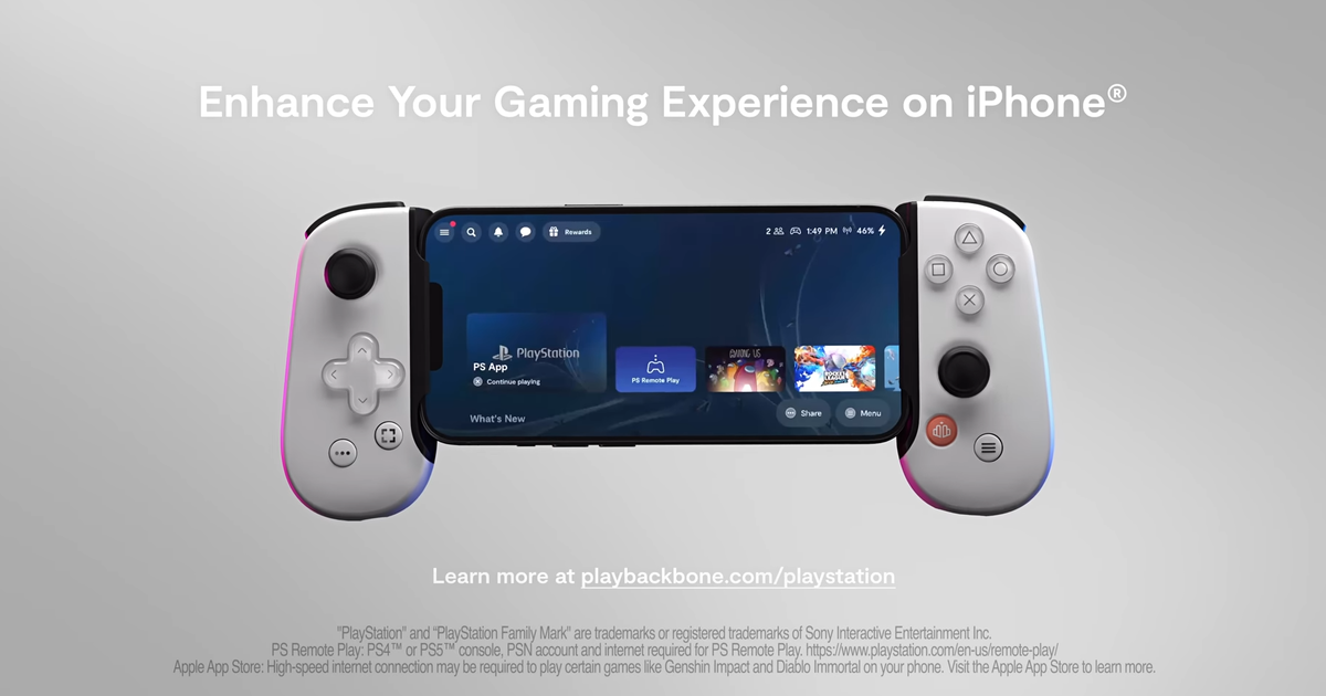 以PS5為發想！Playstation確認推出官方授權iPhone外接手柄「Backbone