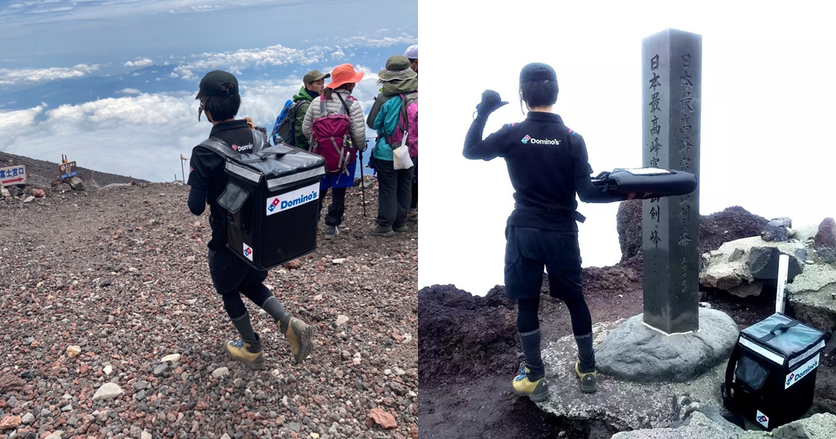 《死亡擱淺》真人版？日本披薩外送員翻山越嶺登上富士山送外賣　並成功引起小島秀夫注意！