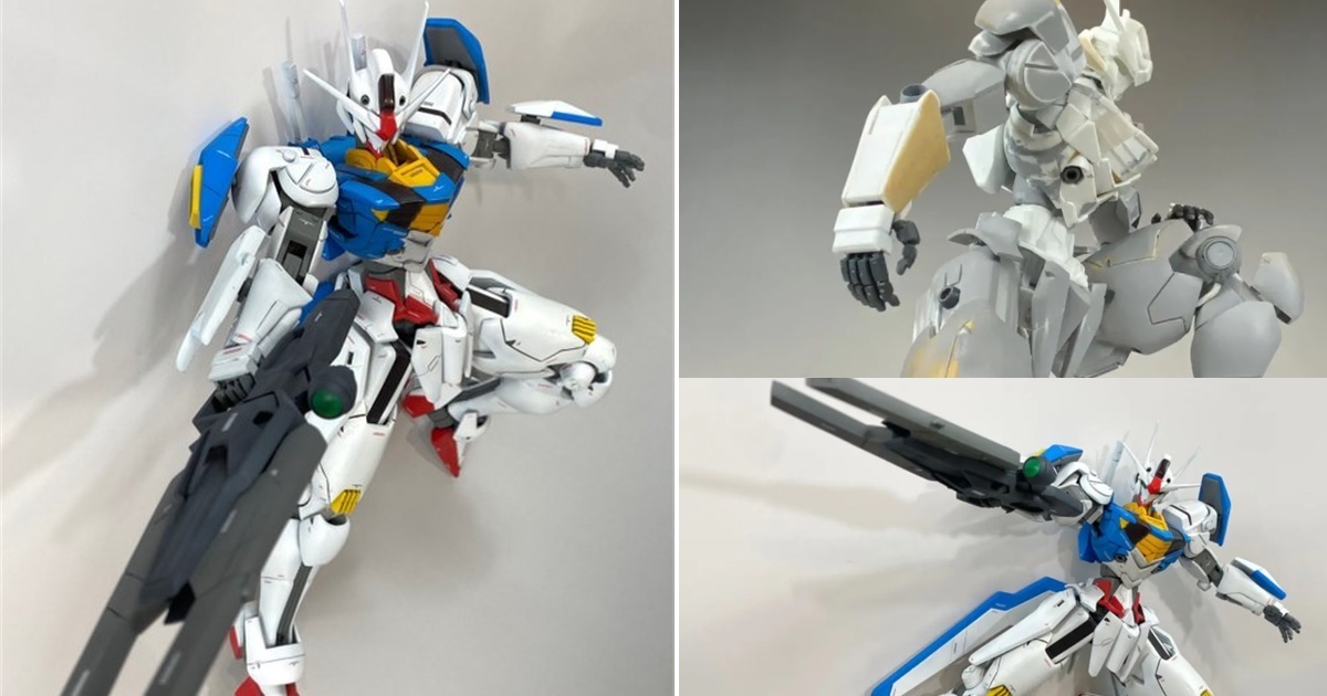 萬代還沒上市就自己做！ 推主自製《機動戰士鋼彈 水星的魔女》風靈鋼彈1/72模型