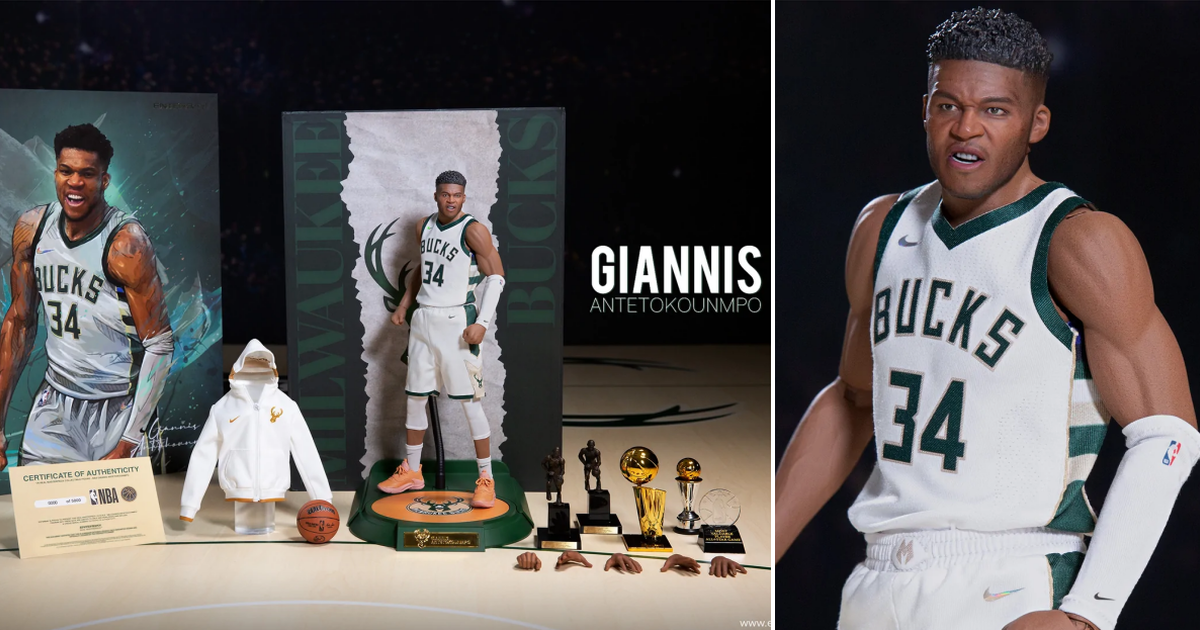 希臘怪物！ENTERBAY NBA系列RM字母哥「Giannis Antetokounmpo」1/6比例可動人偶