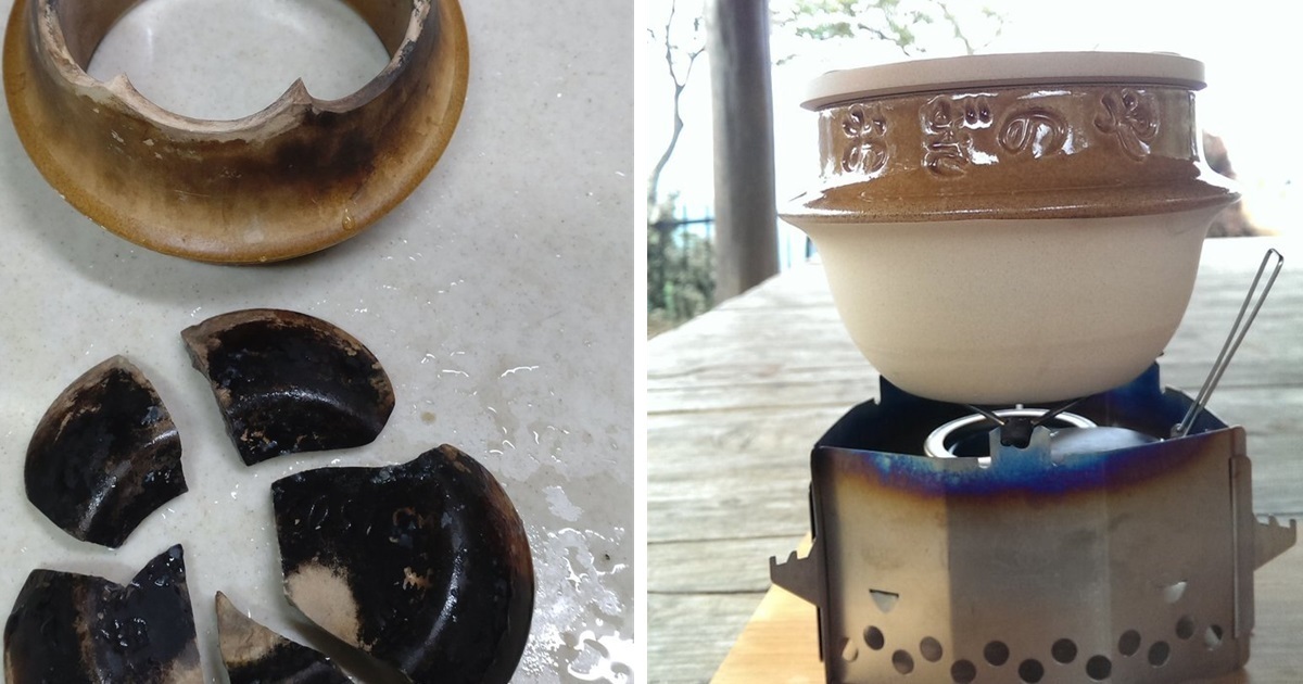 推主用荻野屋陶器碗「煮飯」418次破裂收工 網友 : 這是勇者的紀錄！