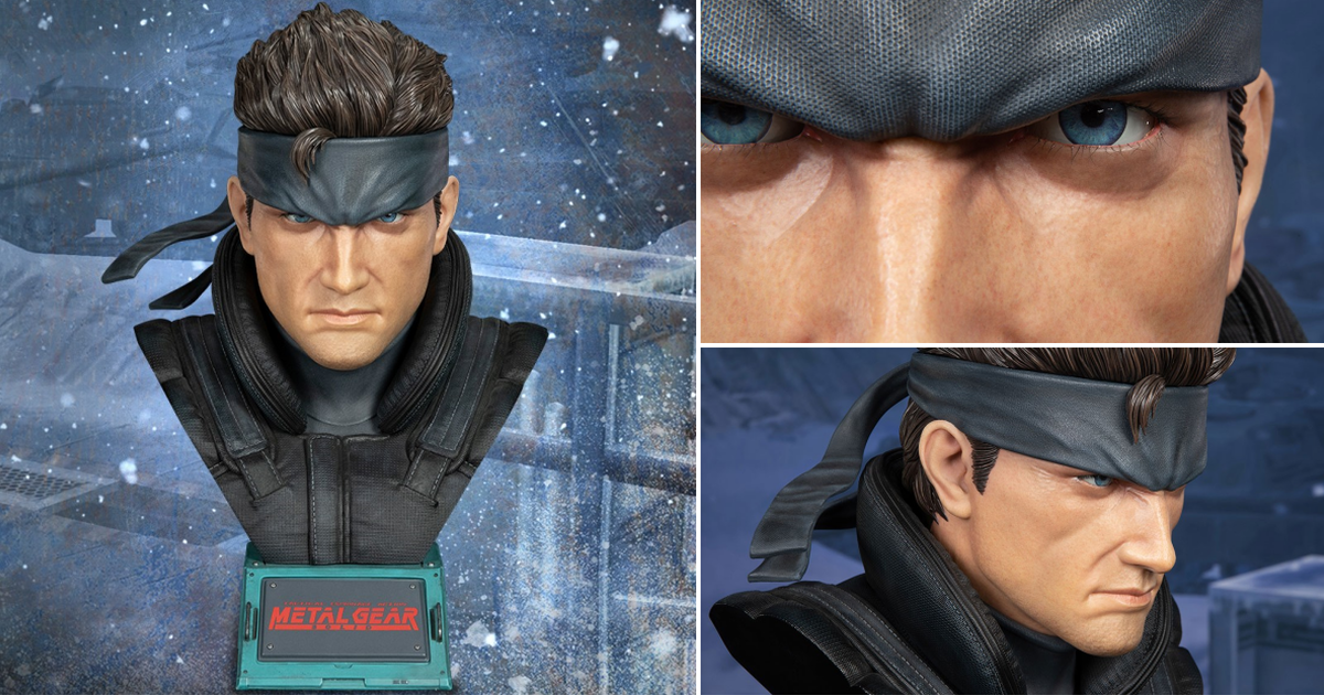 傳說中的傭兵！First 4 Figures《潛龍諜影》SOLID SNAKE 固蛇 1/1真實比例胸像