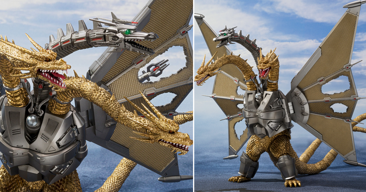 S.H.MonsterArts 機械王者基多拉 新宿決戰 Special Set 追加戰損雙翼再度回歸！