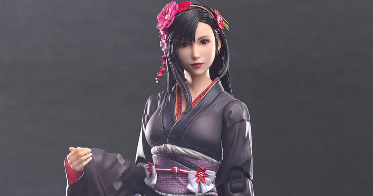 迷你裙和服造型以可動規格再現 PLAY ARTS改『FF7重製版 蒂法 異國風禮服 Ver.』預計 2023 年 05 月發售！