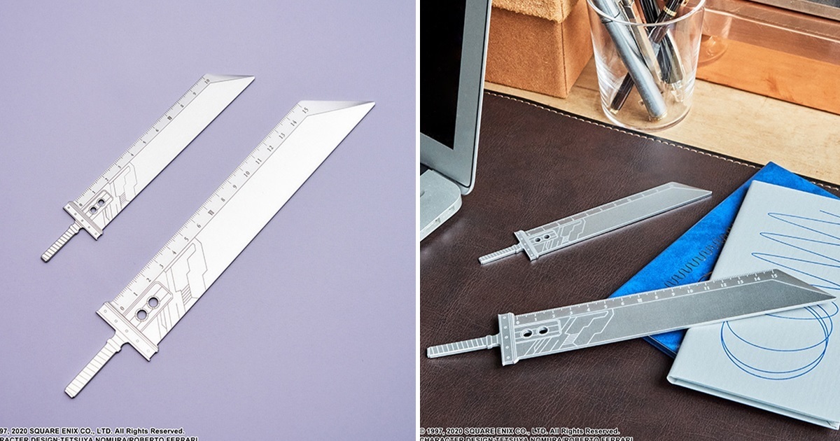 中二武器成為文具！Square Enix推出《Final Fantasy VII》「破壞劍」鋁製直尺