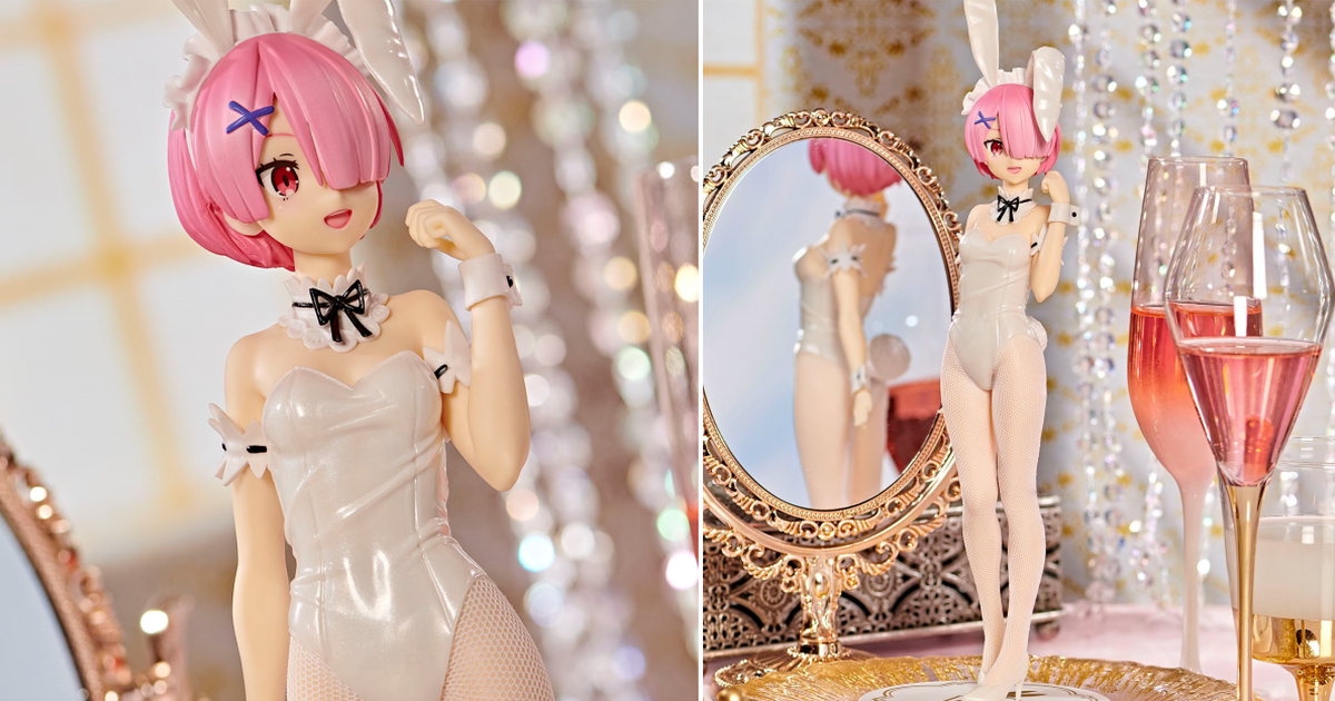 FuRyu 景品《Re:從零開始的異世界生活》BiCute Bunnies Figure兔女郎拉姆 珍珠白ver.
