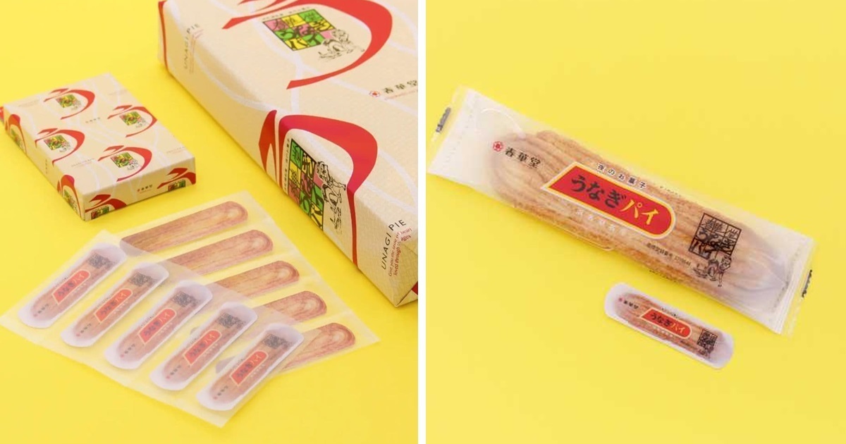 這樣玩食物很可以！ 靜岡名物零嘴「鰻魚派」開賣點心造型OK繃