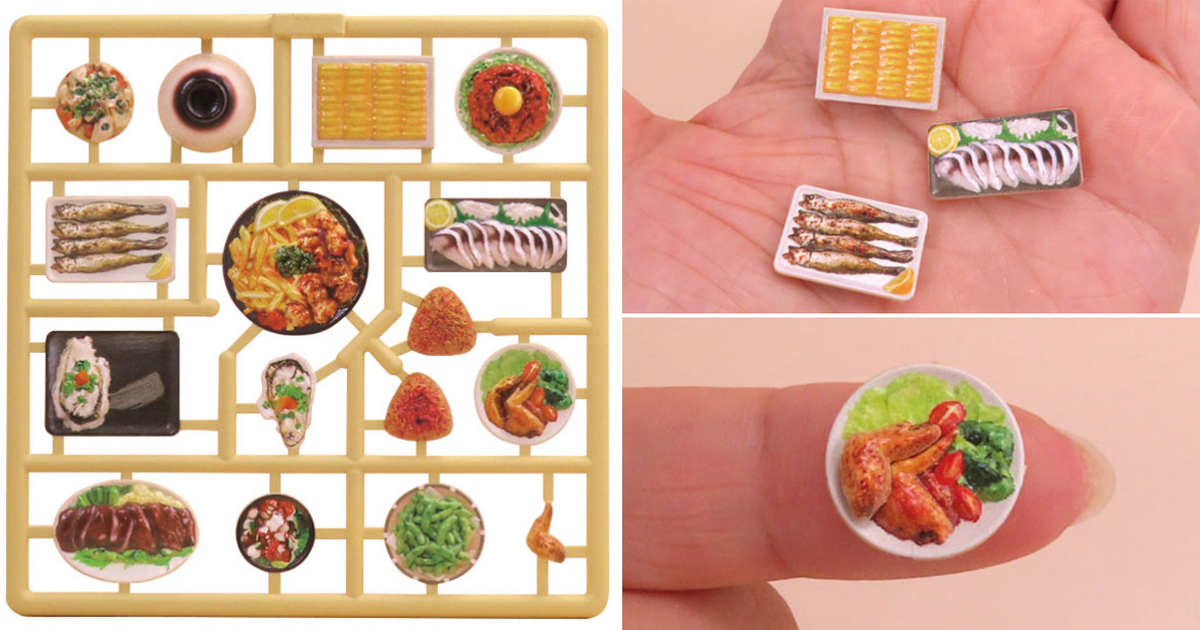 M.I.C.「PRIPRA 模型飯 Vol.7 熟悉的居酒屋」1/12比例塑膠模型 生蠔、海膽微縮上桌！