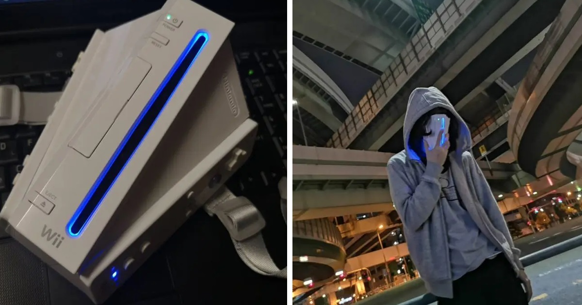 把Wii主機拆解再進化！ 推主手作「未來科技 Wii 面具」博網友讚賞