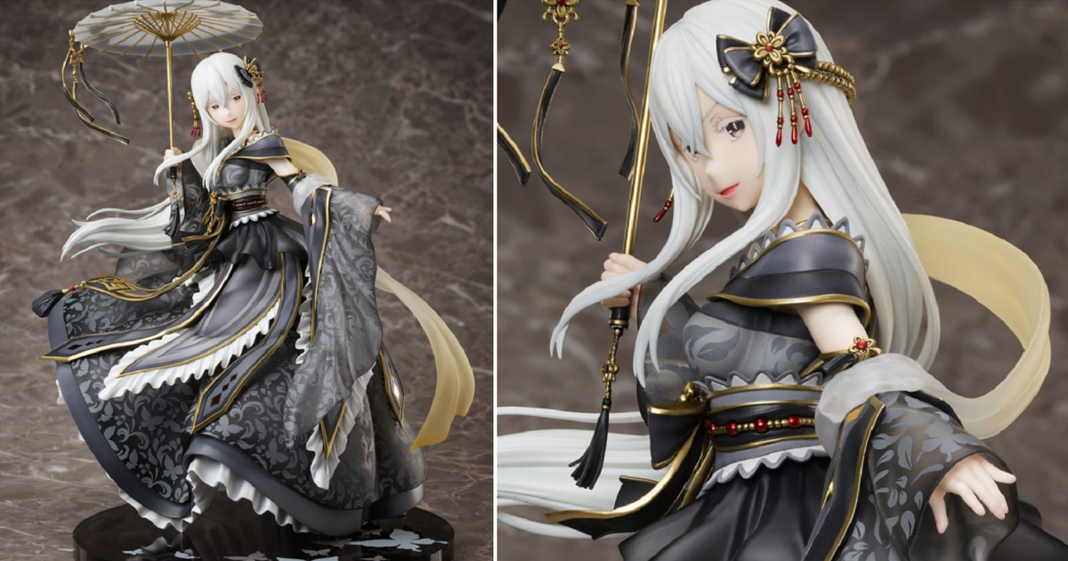 F:NEX《Re:從零開始的異世界生活》艾姬多娜 漢服 1/7比例模型 純白長髪展現鮮明對比