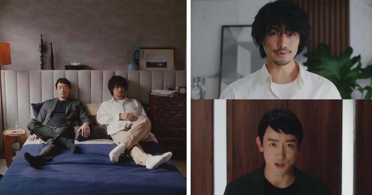 齋藤工&山本耕史拍攝冷氣廣告 微妙氣場網友揶揄 : 根本《新·超人力霸王》廣告！ 