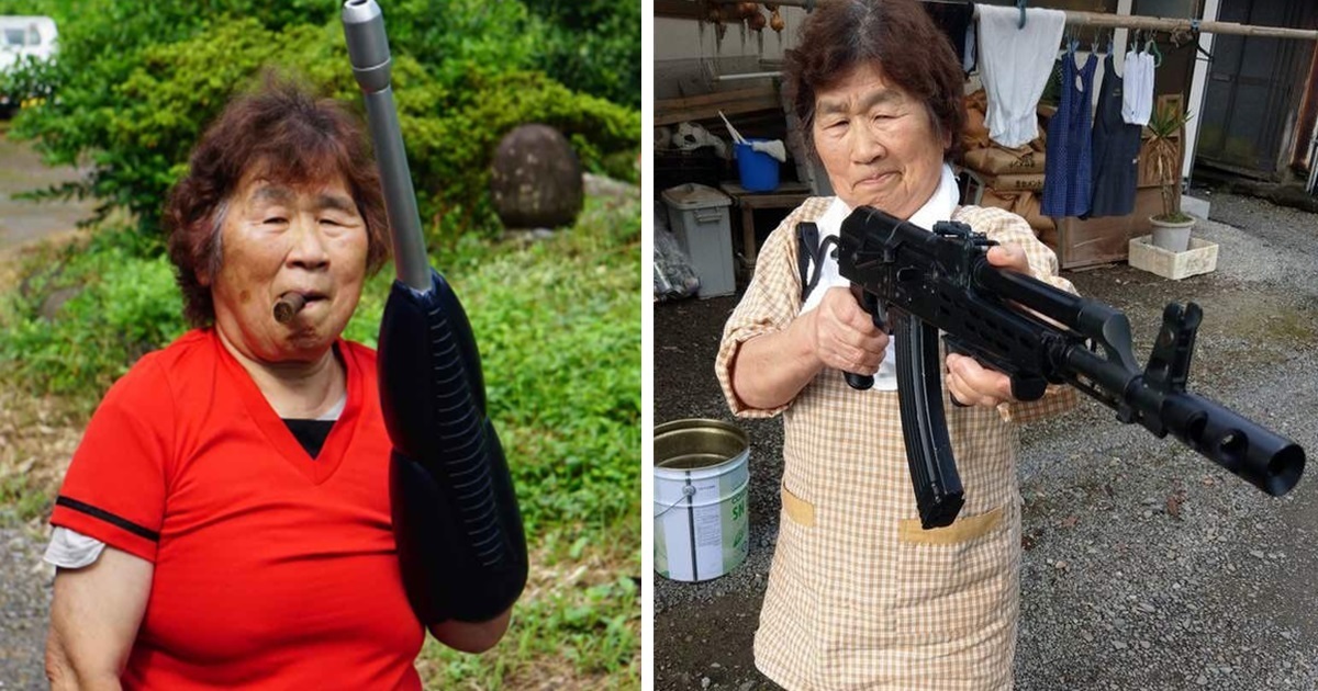 地方的阿嬤惹不得！生存遊戲老闆娘「サチエ」霸氣持槍的英姿震懾網友 : 太帥了...