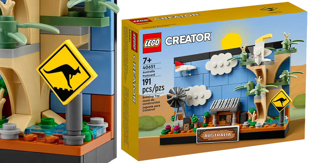 LEGO 40651 創意系列【澳大利亞明信片】Australia Postcard 有袋鼠在樂高上跑跳！簡直神勇