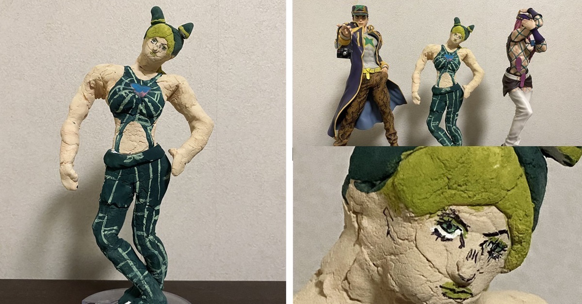 推主用黏土做《JoJo的奇妙冒險 石之海》空條徐倫獲好評 網讚 : 雖然簡陋但抓到精隨！