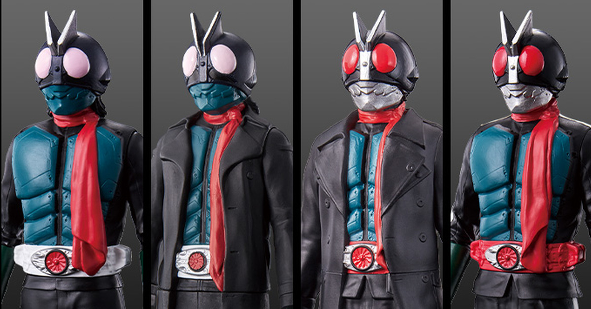 平價又大隻的軟膠模型『MOVIE MONSTER 新・假面騎士 假面騎士/假面騎士第2號 一般ver./風衣ver.』預計 2023 年 03 月發售！