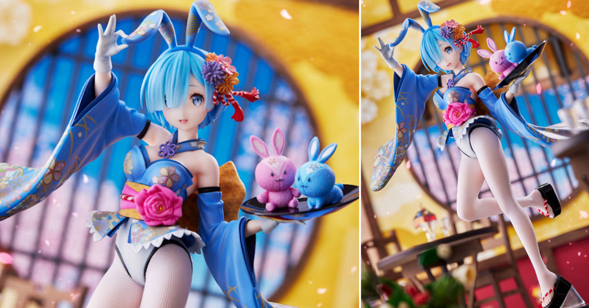 衝突穿搭迎兔年！F:NEX《Re:從零開始的異世界生活》雷姆-和服兔女郎- 1/7比例模型