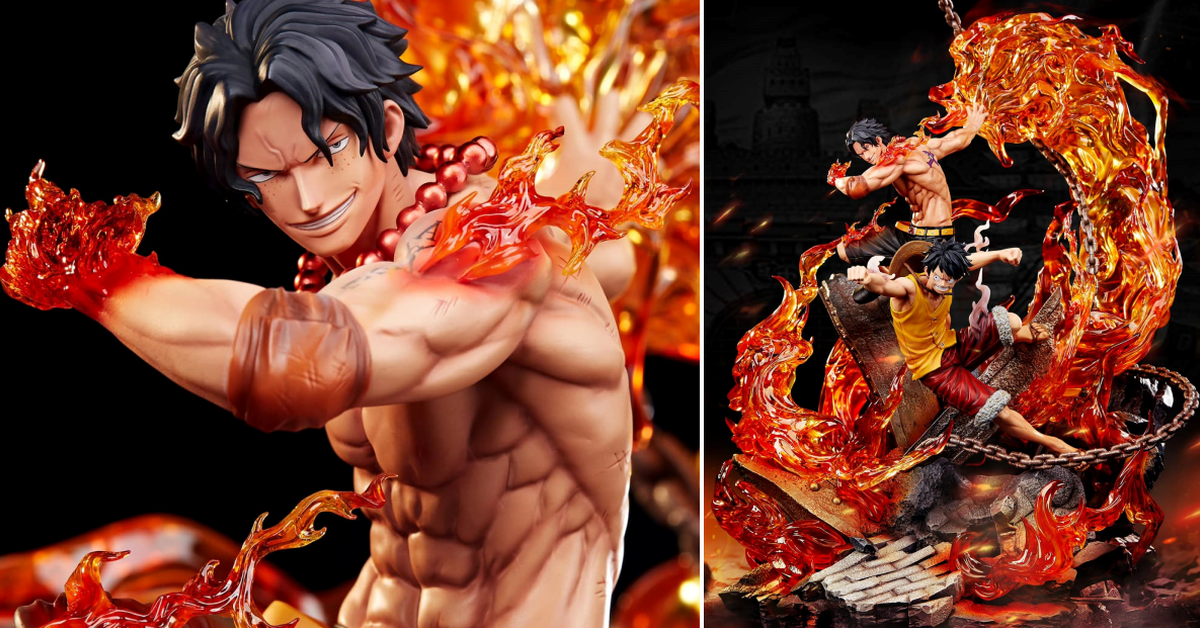 最後的火焰身影！Ryu Studio《航海王》魯夫&艾斯 頂上戰爭共鳴系列 1/6 比例雕像