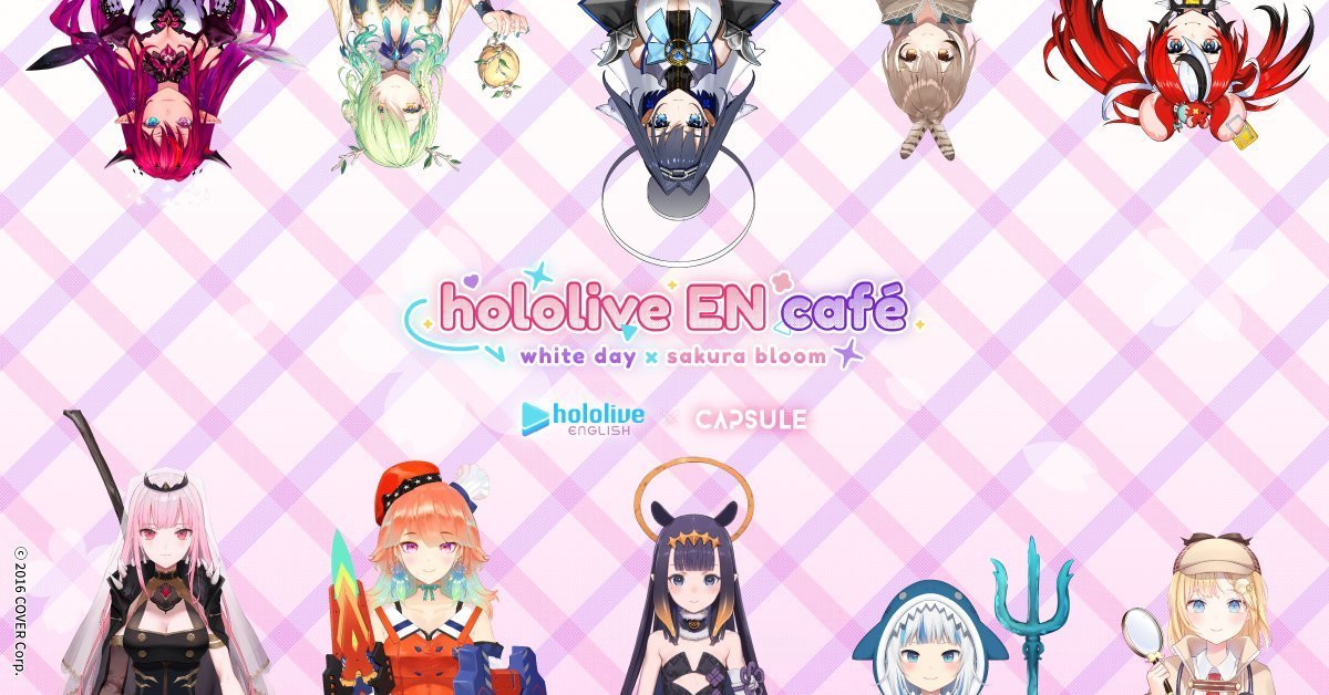 Hololive EN快閃咖啡廳準備登台！ 神話&議會組3月跟你共度美好時光