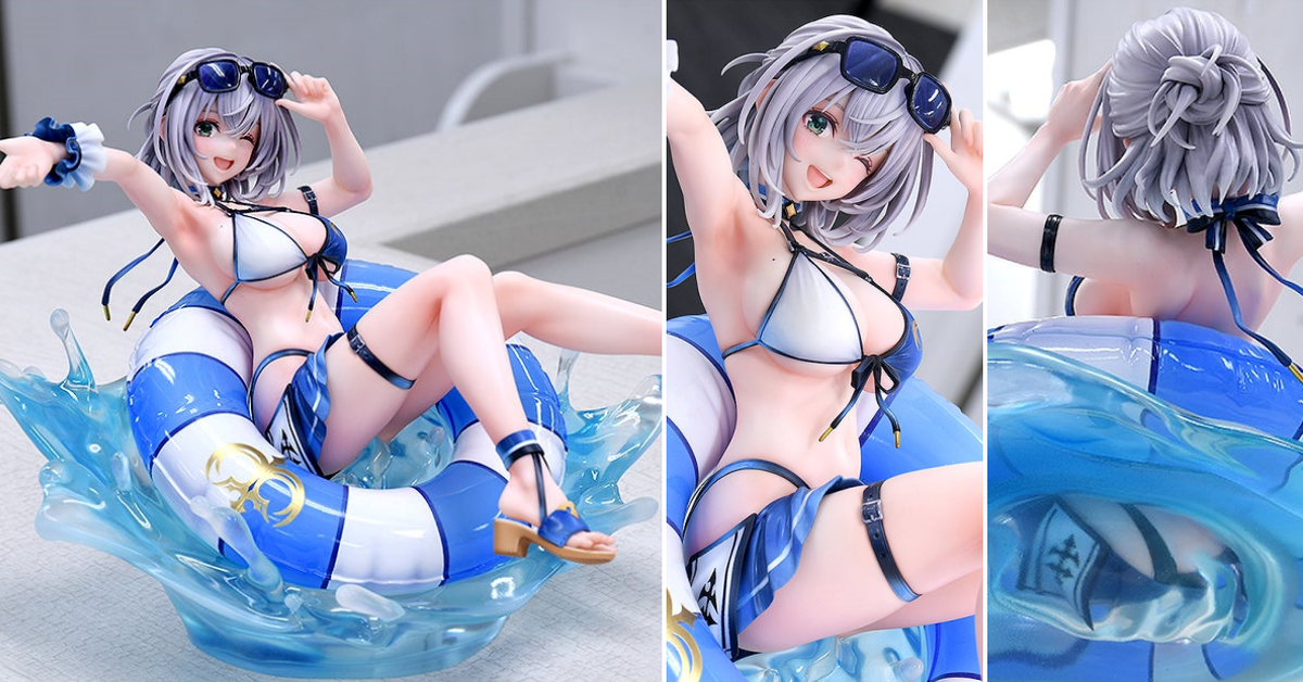GSC「Hololive VTuber 白銀諾艾爾 泳裝Ver.」1/7比例模型 活動週年泳裝插畫立體化！