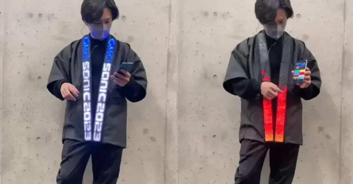 傳統服裝結合科技設計！ 推主創意製作「LED法被」登上舞台獲得矚目