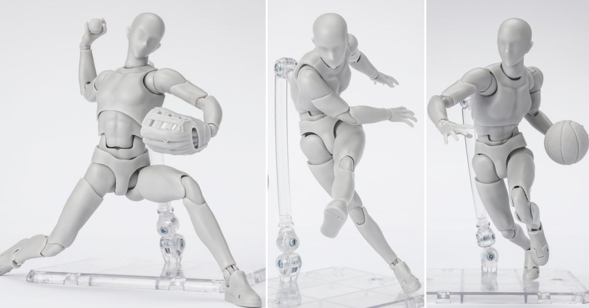S.H.Figuarts 素體君-運動-Edition DX SET（Gray Color Ver.）豐富球類配件與更廣的可動域再登場！